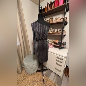 H&M One-Shoulder Black Dress